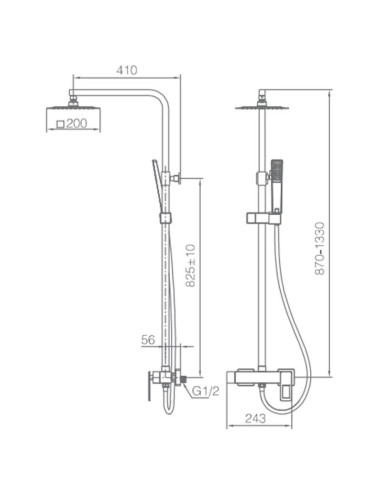 COLONNE DE DOUCHE SUECIA IMEX