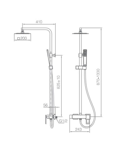 COLONNE DE DOUCHE SUECIA IMEX