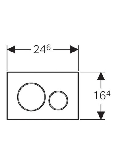 PLAQUE DE DECLENCHEMENT WC DUOFIX SIGMA NOIR MAT GEBERIT
