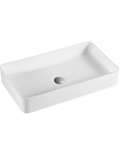 VASQUE RECTANGULAIRE BLANC MAT TRE 50 BECRISA