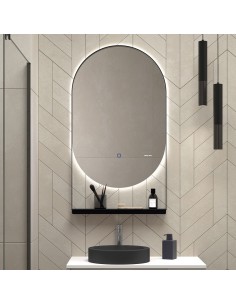 MIROIR OVALE RETROECLAIRER DIM 60*90 DUPLACH