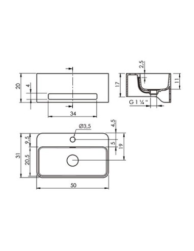 LAVABO SUSPENDU DESIGN  CORK SANYCCES