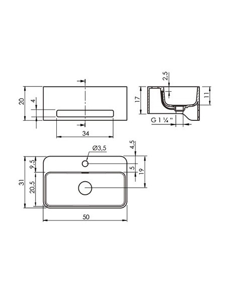LAVABO SUSPENDU DESIGN  CORK SANYCCES