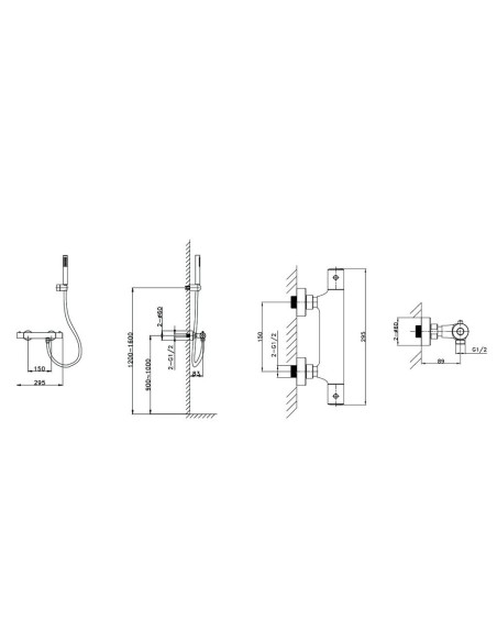 MITIGEUR DOUCHE THERMOSTATIQUE ROUND GME