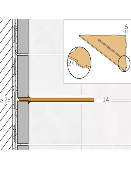 ETAGERE MURALE DE DOUCHE  SHELF -E-S1 SCHLUTER