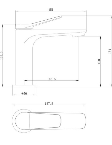 MITIGEUR LAVABO AVA BORRAS GRIFERIA