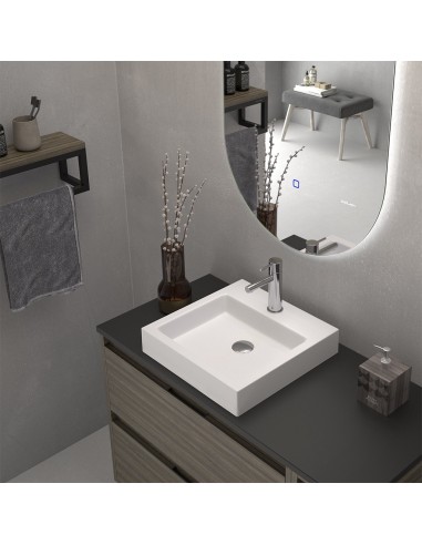 VASQUE CARREE EN RESINE LIBRA DUPLACH