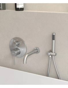 KIT MITIGEUR BAIN DOUCHE MURAL 3 TROUS ENCASTRÉ CORBEAU KROOS