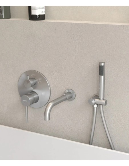 KIT MITIGEUR BAIN DOUCHE MURAL 3 TROUS ENCASTRÉ CORBEAU KROOS