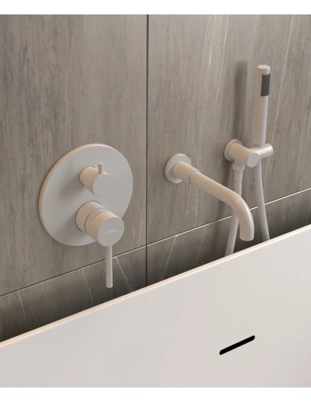 KIT MITIGEUR BAIN DOUCHE MURAL 3 TROUS ENCASTRÉ CORBEAU KROOS