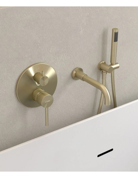 KIT MITIGEUR BAIN DOUCHE MURAL 3 TROUS ENCASTRÉ CORBEAU KROOS