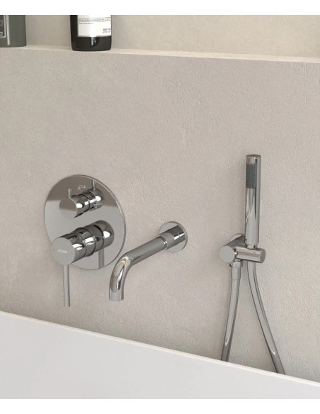 KIT MITIGEUR BAIN DOUCHE MURAL 3 TROUS ENCASTRÉ CORBEAU KROOS