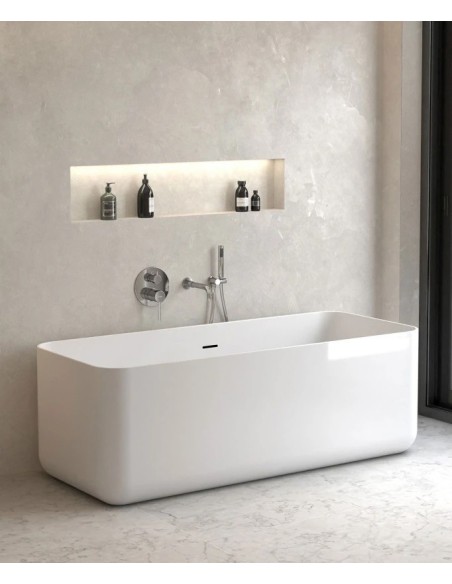 KIT MITIGEUR BAIN DOUCHE MURAL 3 TROUS ENCASTRÉ CORBEAU KROOS