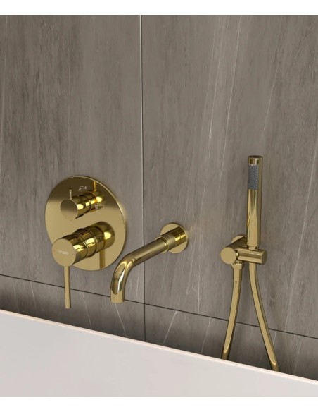 KIT MITIGEUR BAIN DOUCHE MURAL 3 TROUS ENCASTRÉ CORBEAU KROOS