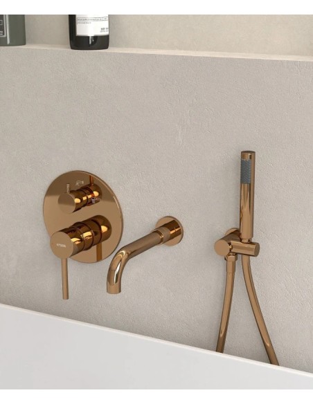 KIT MITIGEUR BAIN DOUCHE MURAL 3 TROUS ENCASTRÉ CORBEAU KROOS