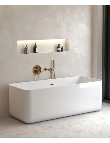 KIT MITIGEUR BAIN DOUCHE MURAL 3 TROUS ENCASTRÉ CORBEAU KROOS