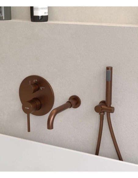 KIT MITIGEUR BAIN DOUCHE MURAL 3 TROUS ENCASTRÉ CORBEAU KROOS