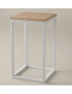 TABOURET BANQUETA WALL STRUCTURE BLANCHE - SERIE WALL - Collection 2022 - DUPLACH GROUP