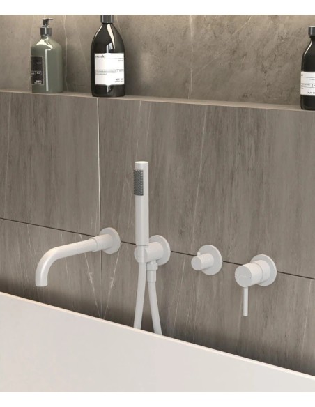 MITIGEUR BAIN DOUCHE ENCASTRE 4 TROUS CORBEAU KROOS