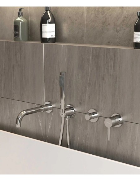 MITIGEUR BAIN DOUCHE ENCASTRE 4 TROUS CORBEAU KROOS