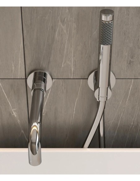 MITIGEUR BAIN DOUCHE ENCASTRE 4 TROUS CORBEAU KROOS