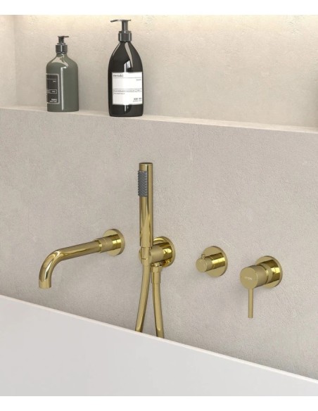 MITIGEUR BAIN DOUCHE ENCASTRE 4 TROUS CORBEAU KROOS