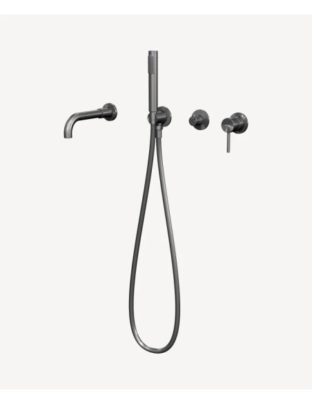 MITIGEUR BAIN DOUCHE ENCASTRE 4 TROUS CORBEAU KROOS