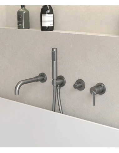 MITIGEUR BAIN DOUCHE ENCASTRE 4 TROUS CORBEAU KROOS