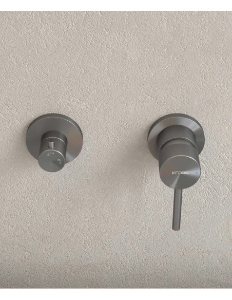 MITIGEUR BAIN DOUCHE ENCASTRE 4 TROUS CORBEAU KROOS