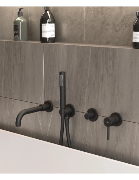 MITIGEUR BAIN DOUCHE ENCASTRE 4 TROUS CORBEAU KROOS