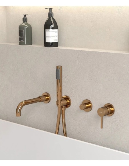 MITIGEUR BAIN DOUCHE ENCASTRE 4 TROUS CORBEAU KROOS