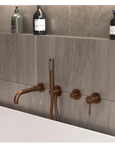 MITIGEUR BAIN DOUCHE ENCASTRE 4 TROUS CORBEAU KROOS