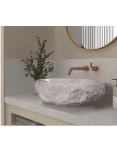 VASQUE MARBRE BEIGE GALBA ART BATH 2